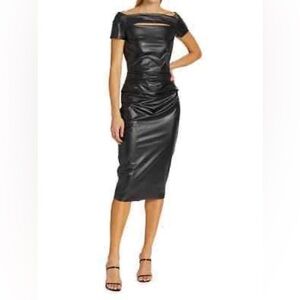 Chiara Boni Faux Leather Dress
